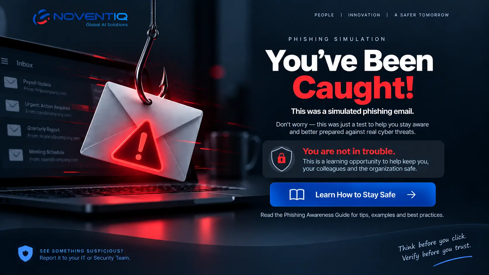 Noventiq Global AI Solutions phishing simulation